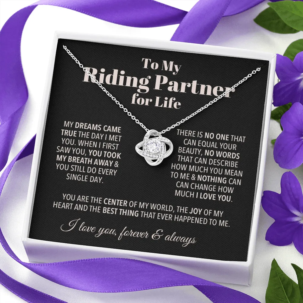 Riding Partner Forever Love Valentine's Necklace