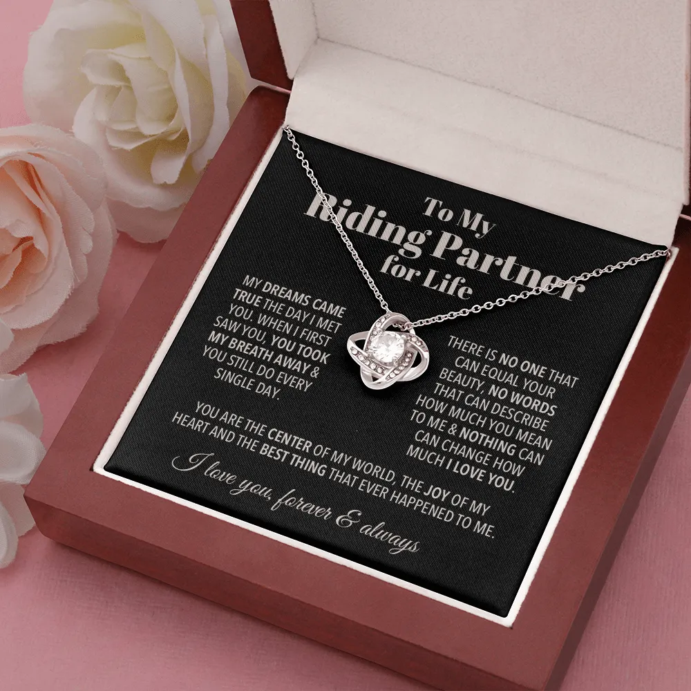 Riding Partner Forever Love Valentine's Necklace