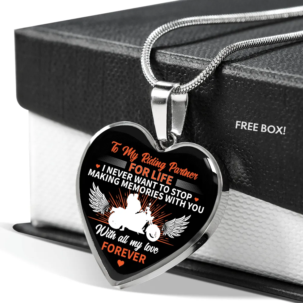 Riding Partner Heart Pendant