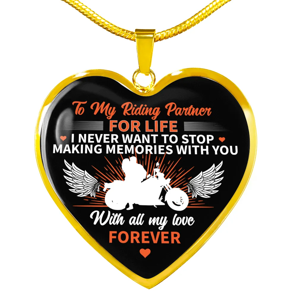 Riding Partner Heart Pendant