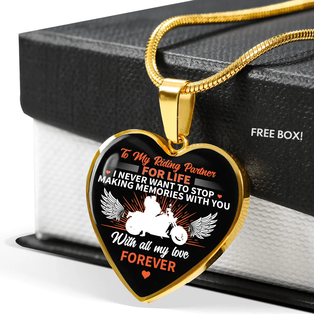Riding Partner Heart Pendant