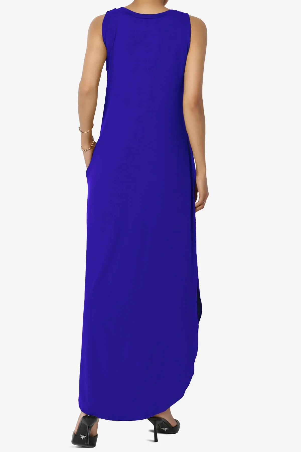 Rozlyn Sleeveless Slit Maxi Dress PLUS