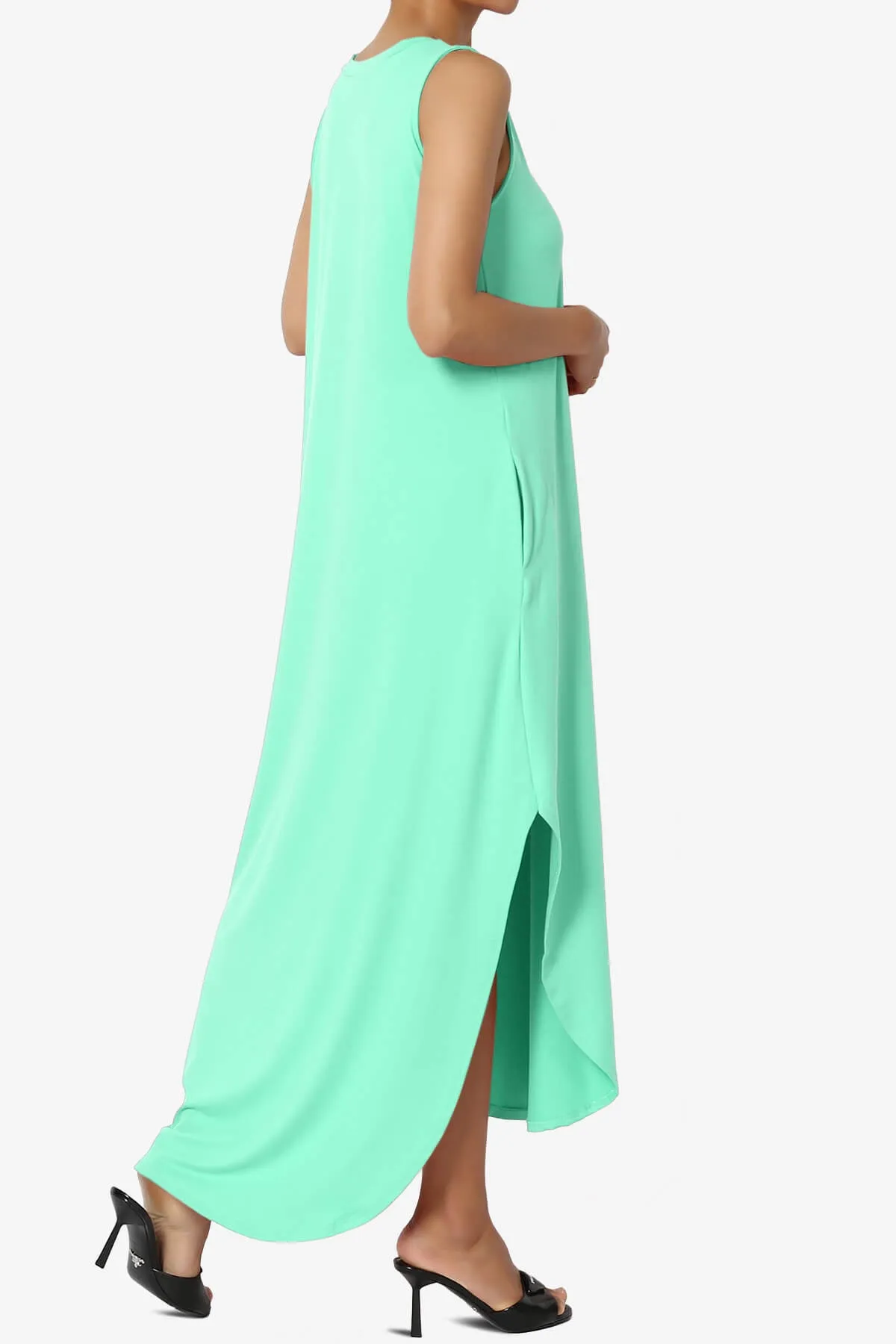 Rozlyn Sleeveless Slit Maxi Dress