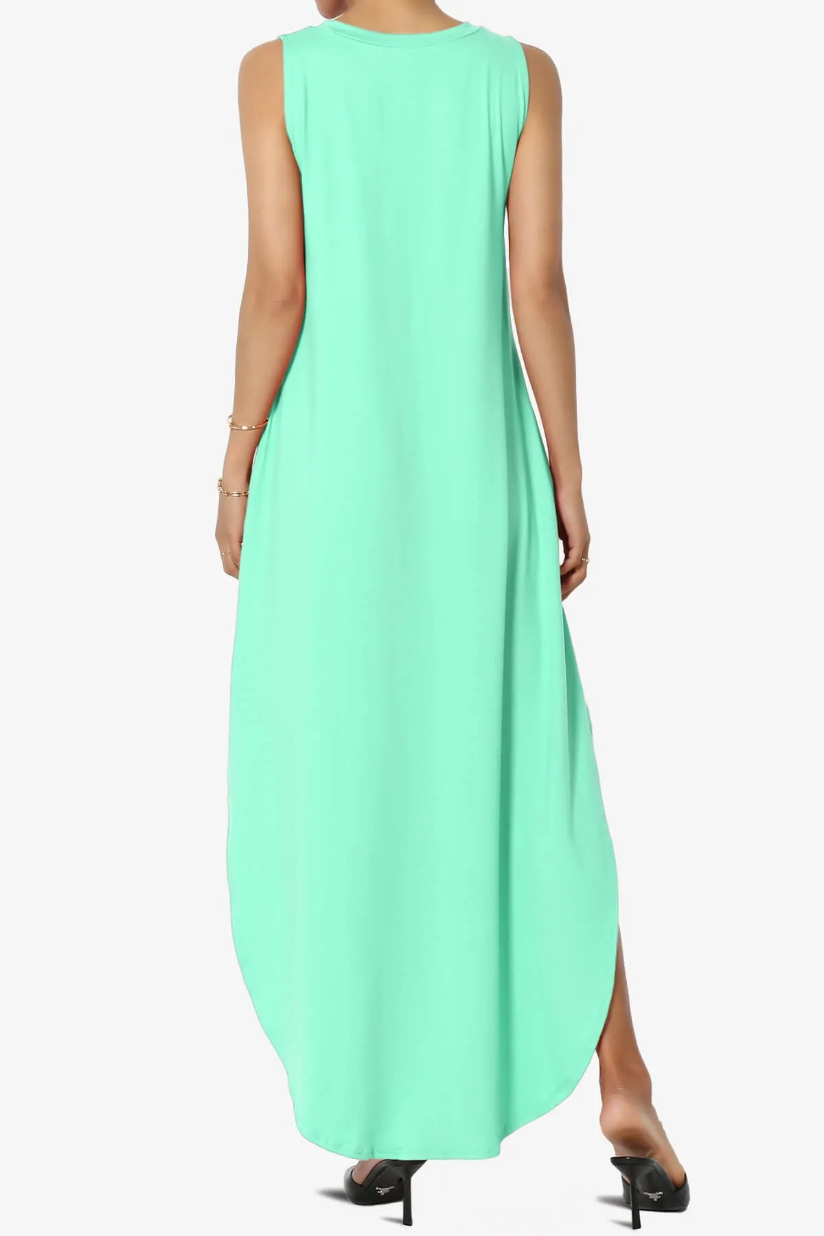 Rozlyn Sleeveless Slit Maxi Dress
