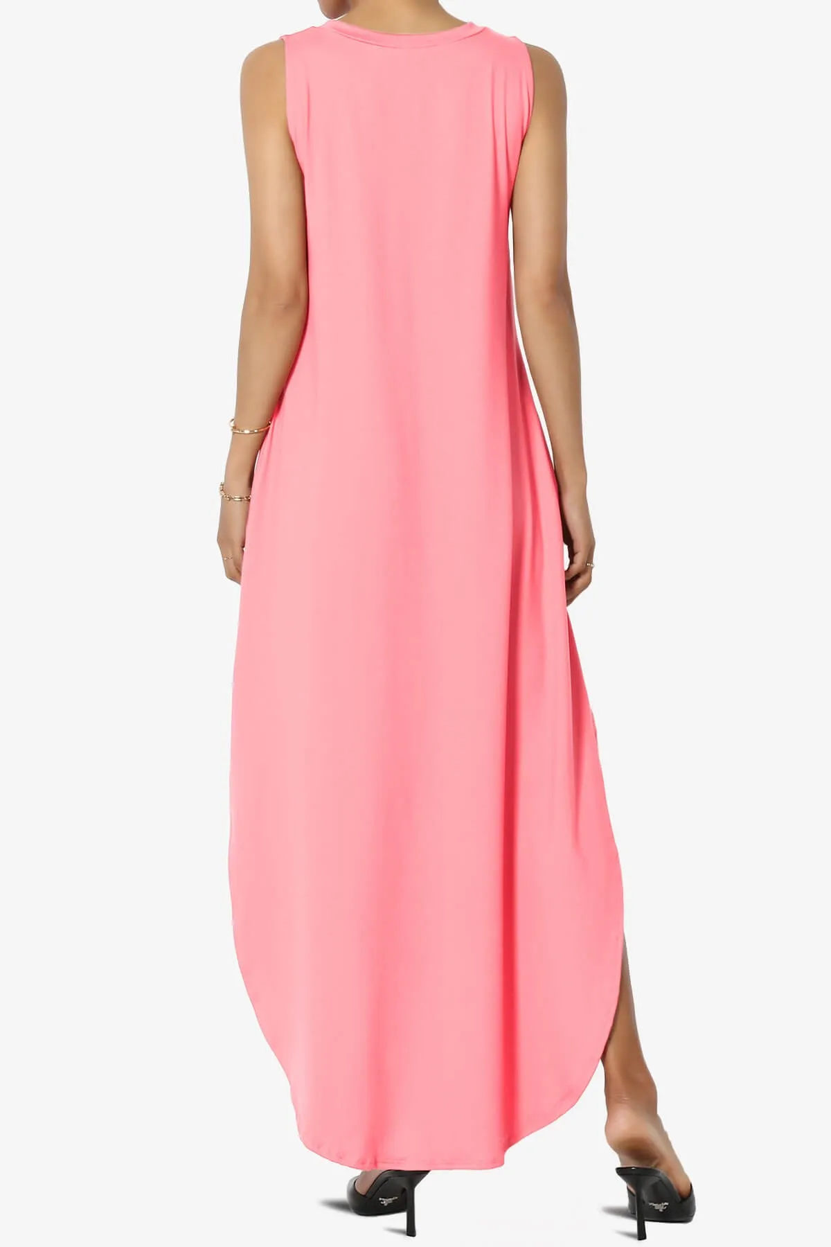Rozlyn Sleeveless Slit Maxi Dress
