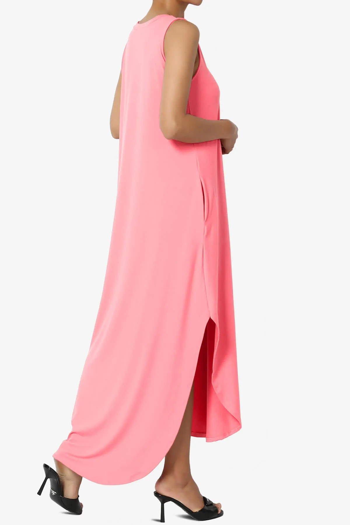 Rozlyn Sleeveless Slit Maxi Dress