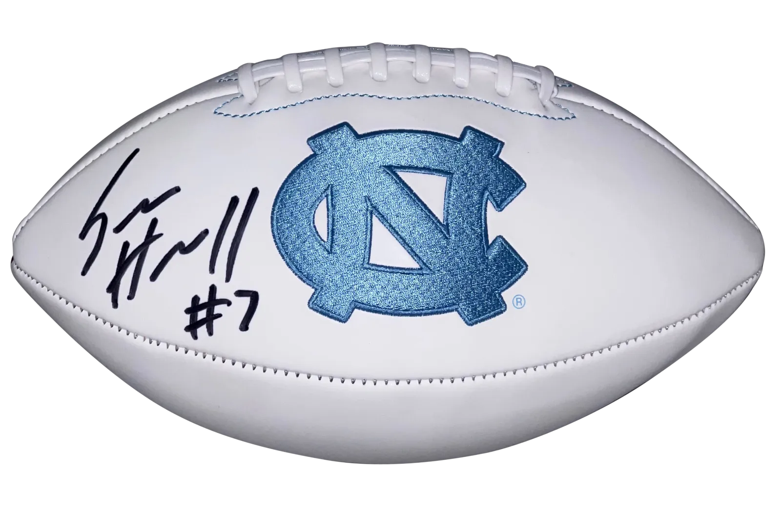 SAM HOWELL AUTOGRAPHED NORTH CAROLINA TAR HEELS LOGO FOOTBALL BECKETT
