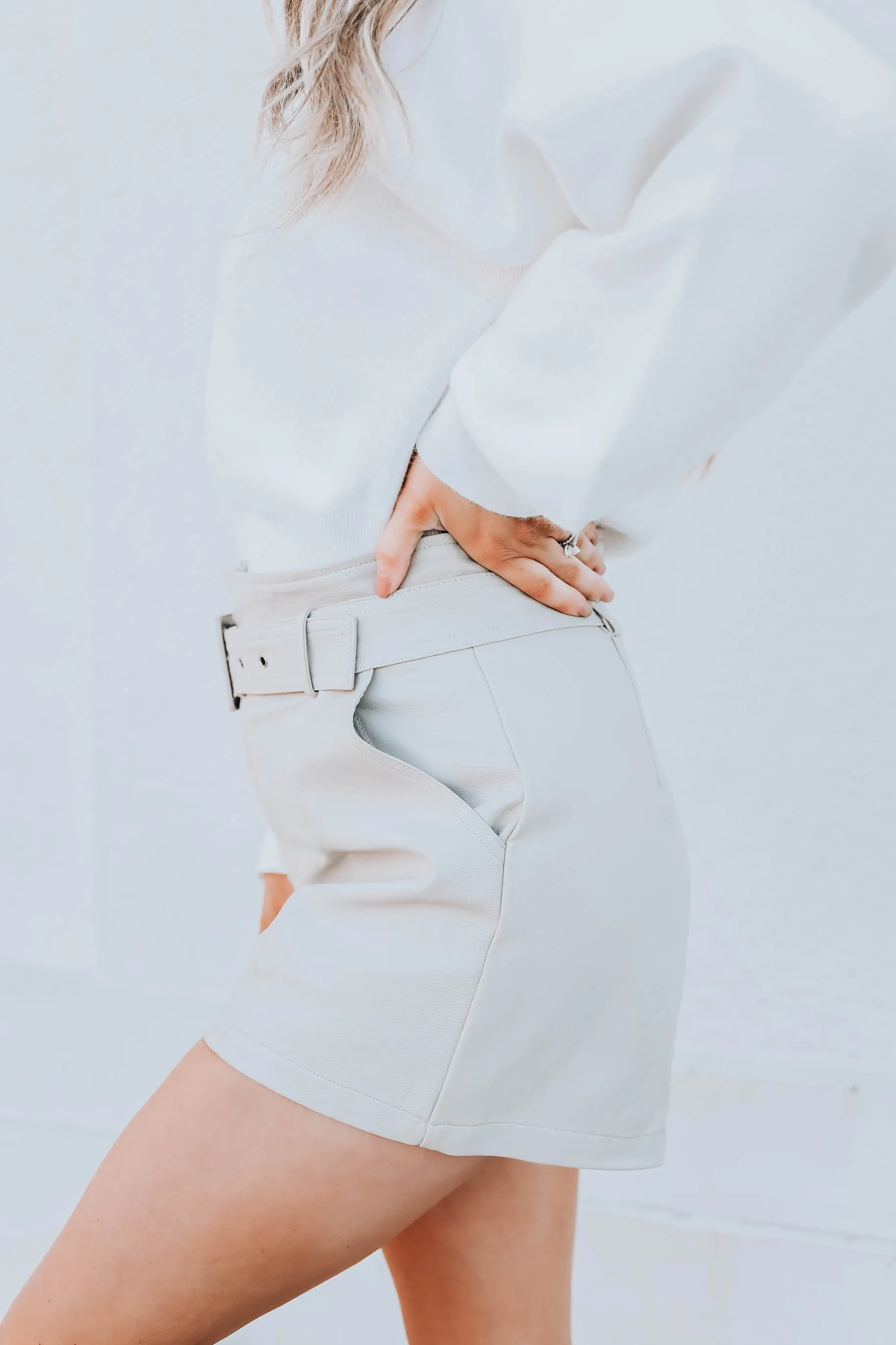 Santa Anna Faux Leather Shorts