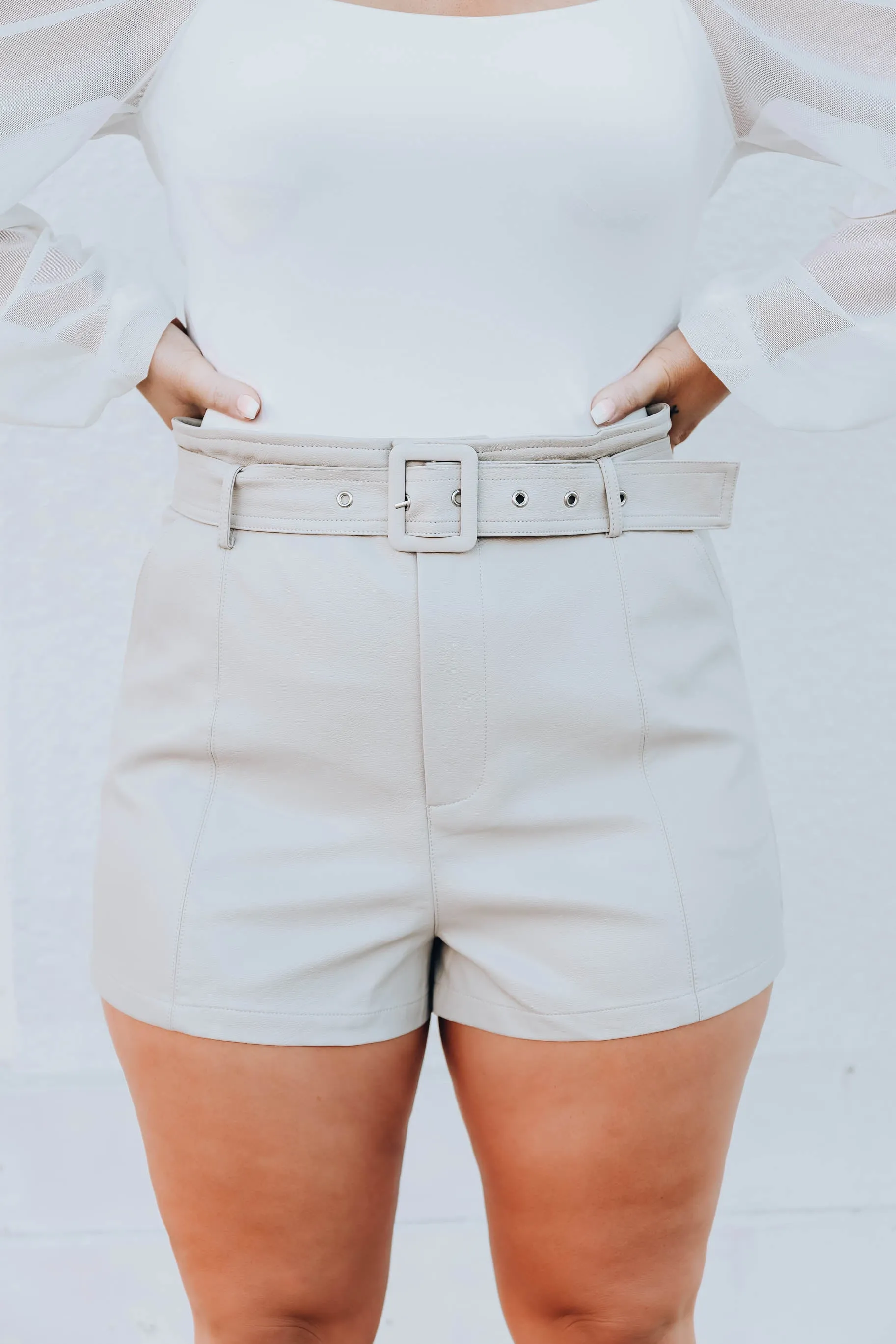 Santa Anna Faux Leather Shorts