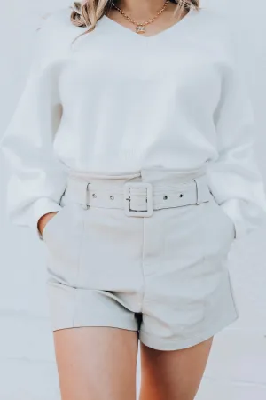 Santa Anna Faux Leather Shorts