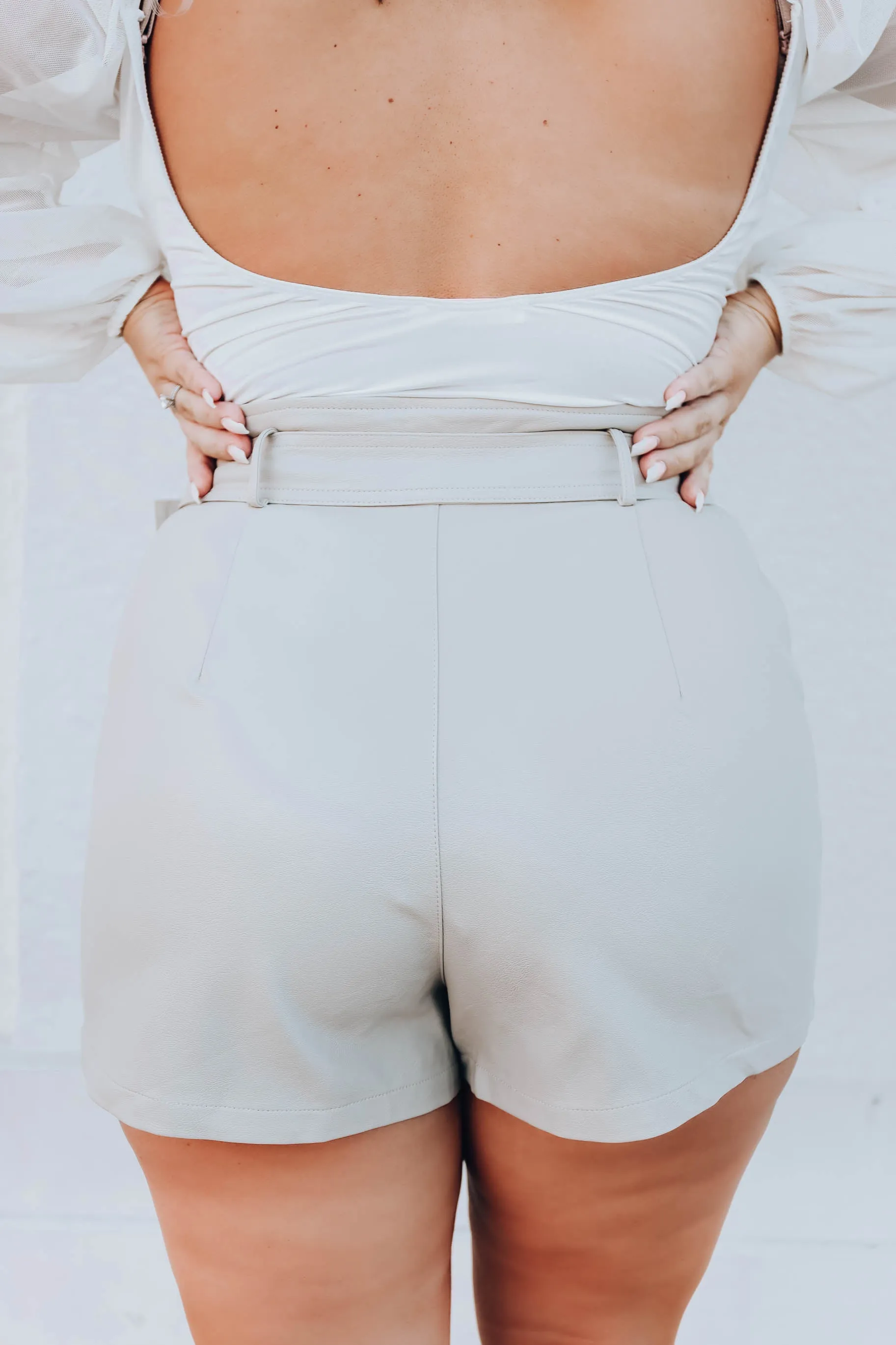 Santa Anna Faux Leather Shorts