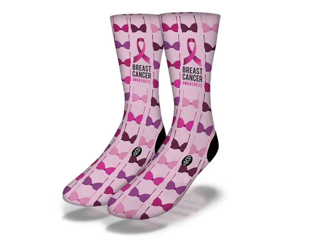 SAVVY SOX BREAST CANCER AWARENESS 4 SOCKS
