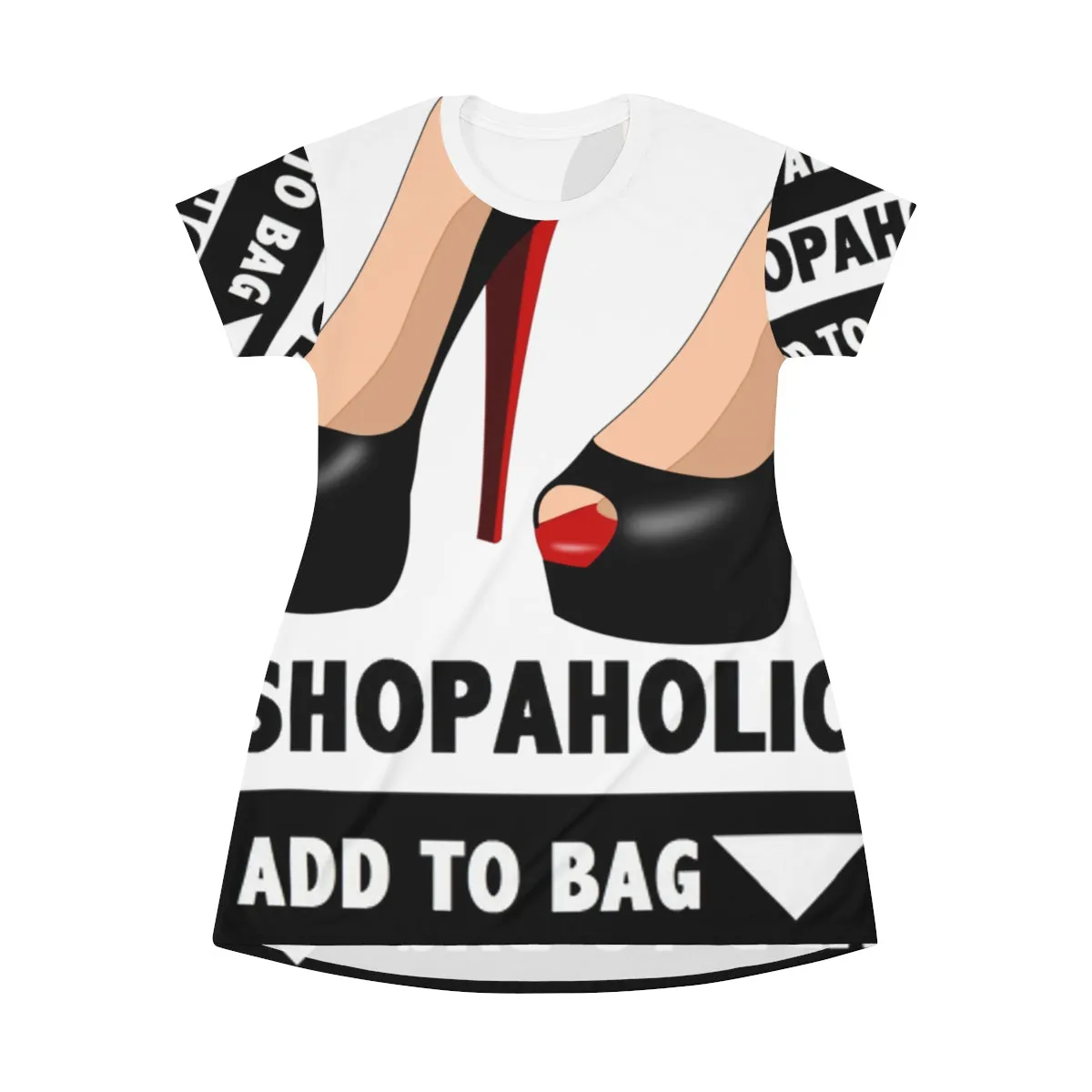 Shopaholic Add to Bag (Red Bottom heels)  T-shirt Dress