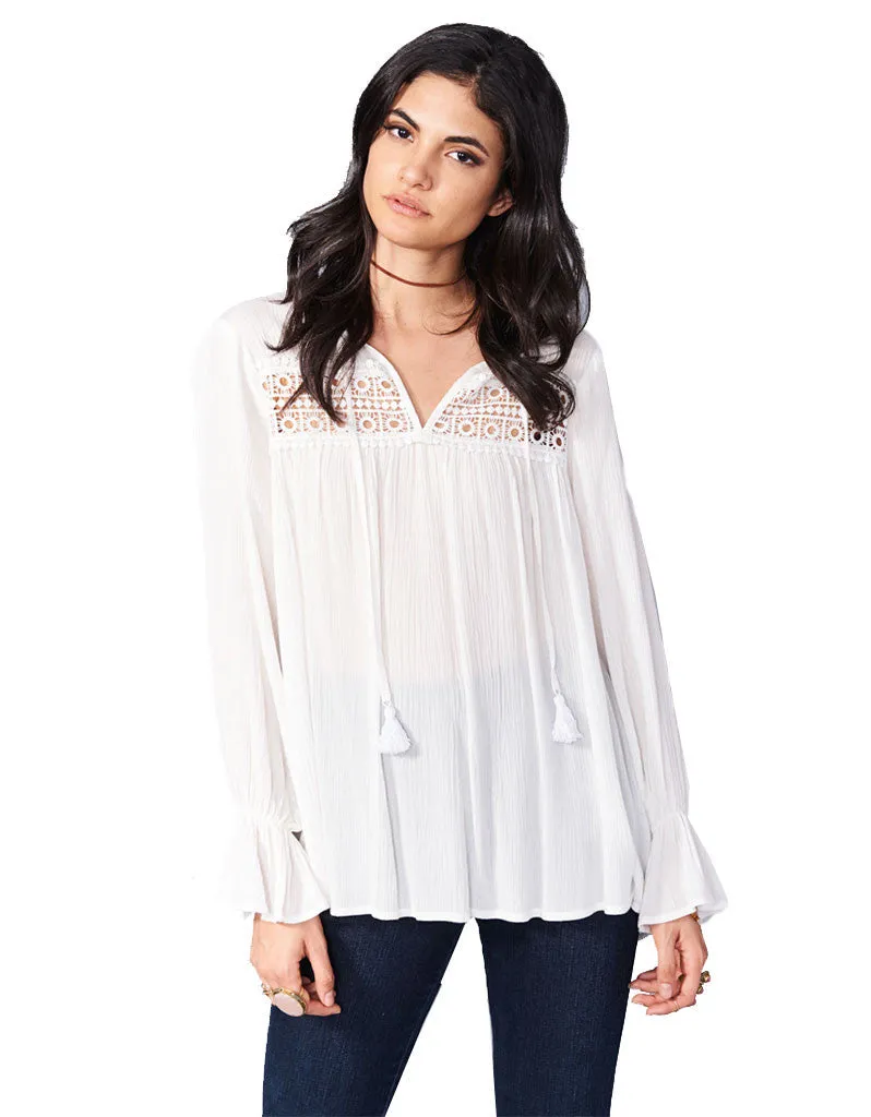 Show Me Your Mumu Lily Grace Tunic in White Cloud