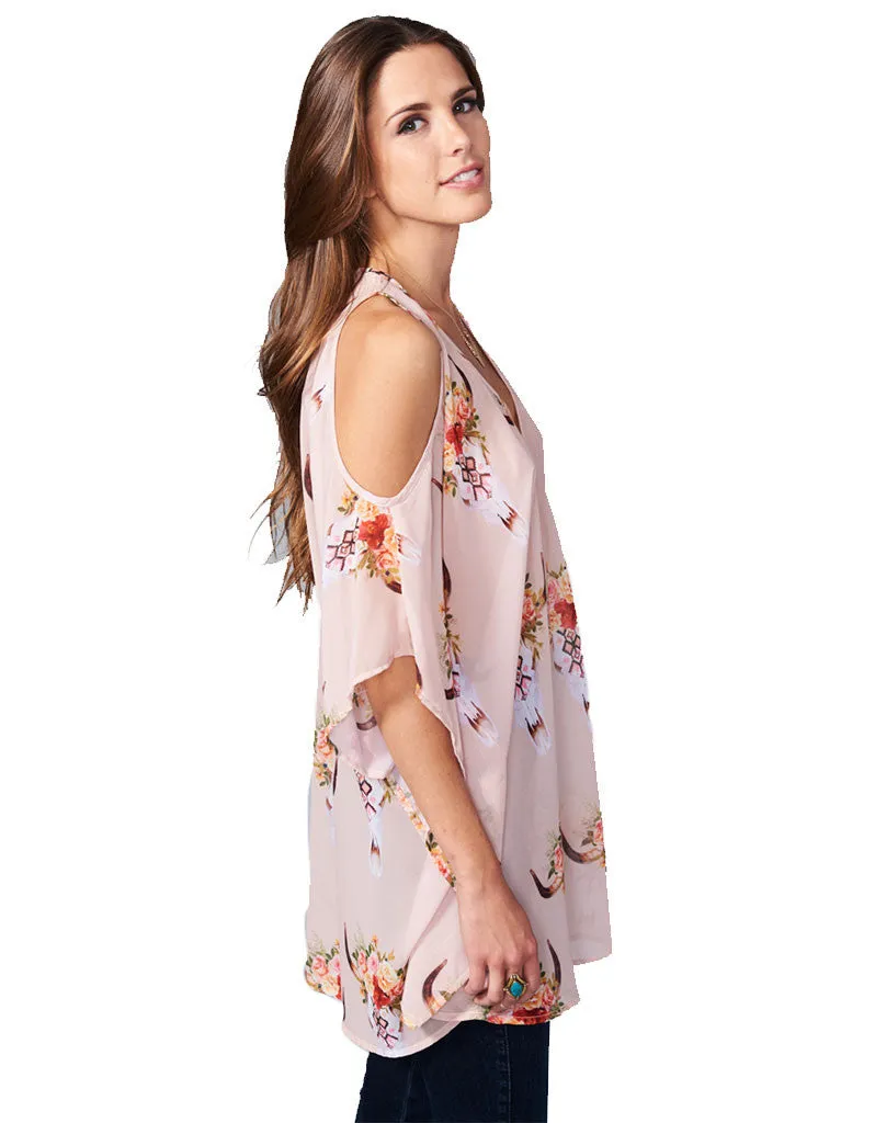 Show Me Your Mumu Peta-Boo Tunic in Frida Bullhead