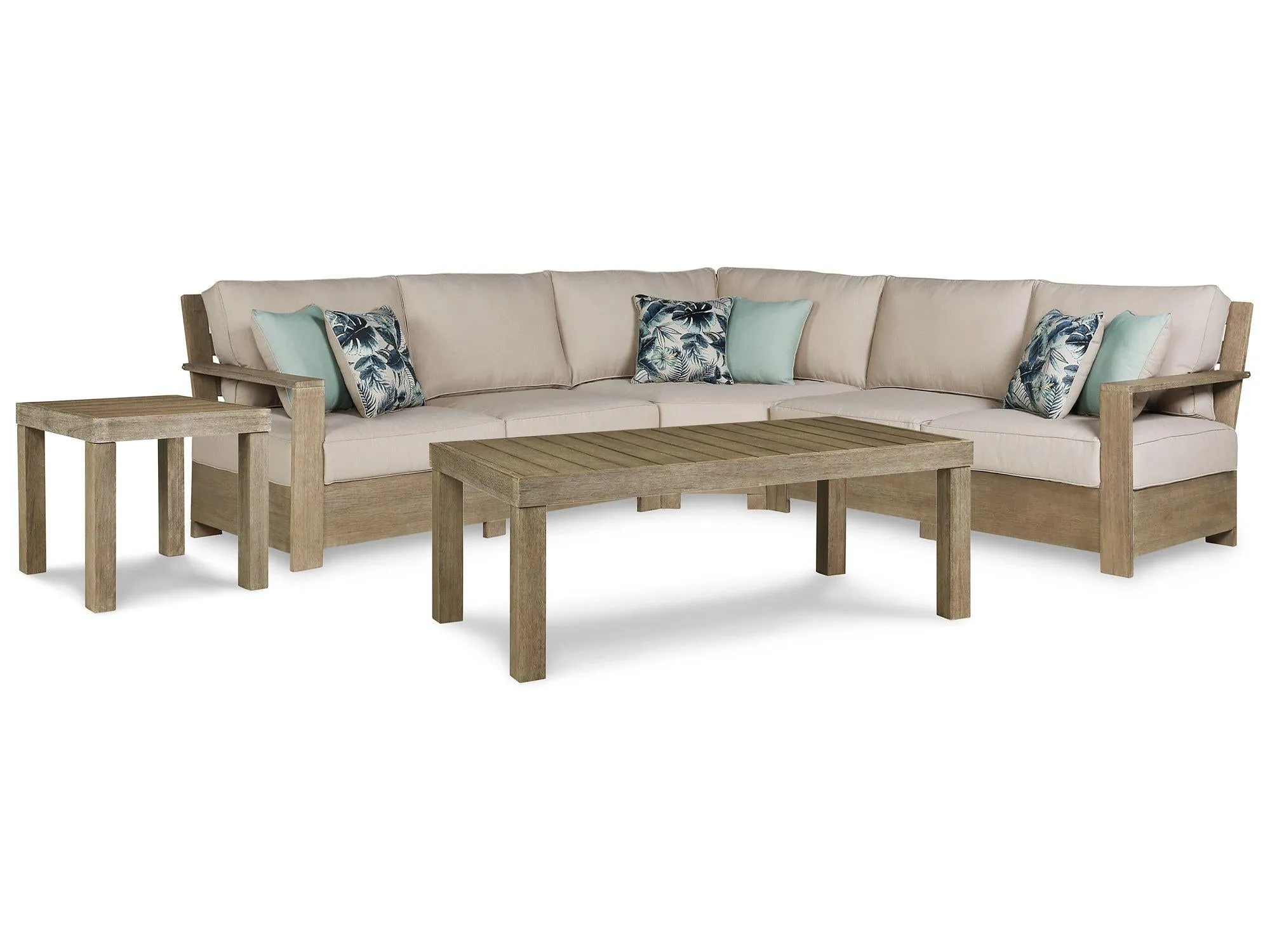 Silo Point 3-Piece Outdoor Sectional with Coffee and End Table