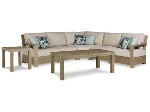 Silo Point 3-Piece Outdoor Sectional with Coffee and End Table