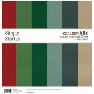 Simple Stories - Color Vibe - Winter - Collection Kit - Textured