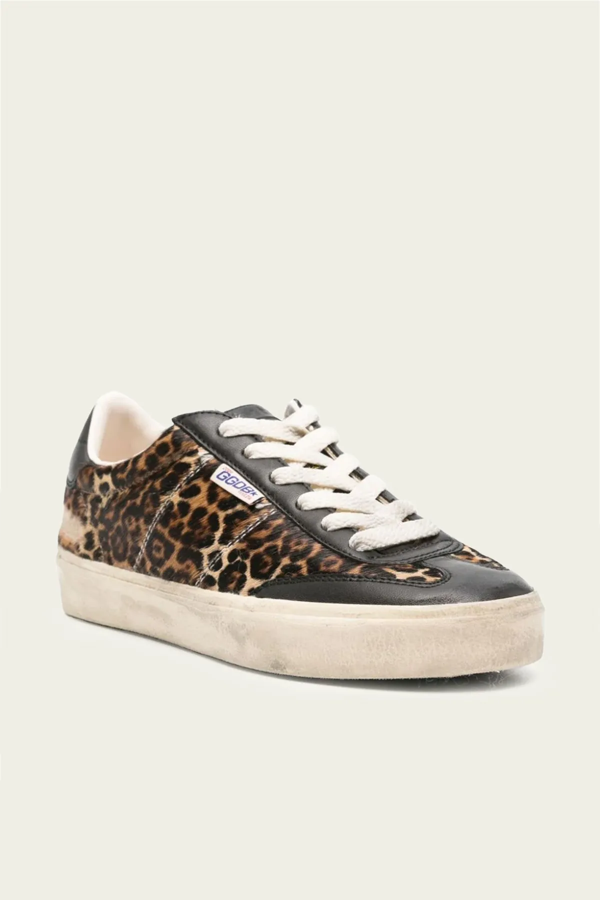 Soul-Star Leopard Horsy Leather Sneaker