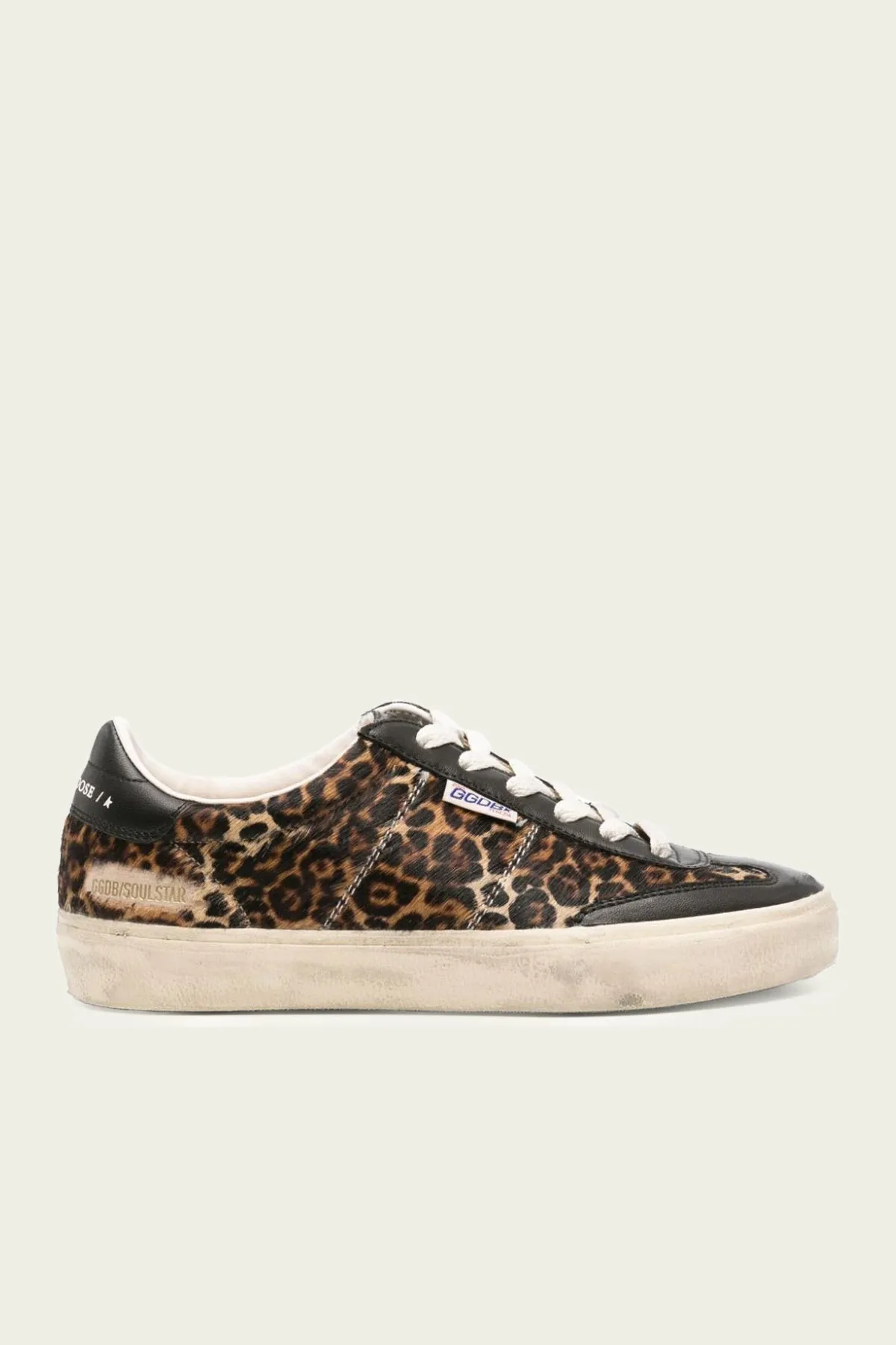 Soul-Star Leopard Horsy Leather Sneaker