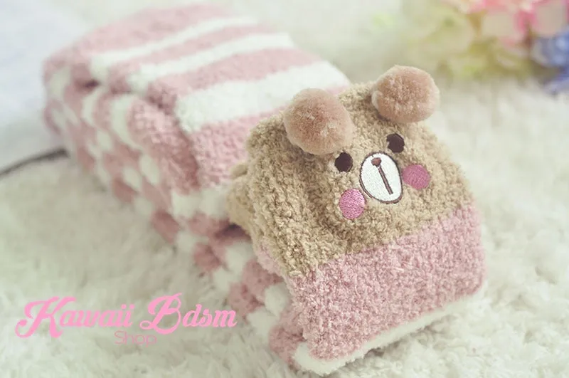 Striped Bear Thigh Highs