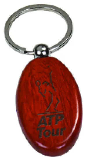 Stylish Customizable Wooden Finish Keychain