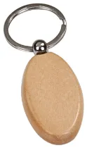 Stylish Customizable Wooden Finish Keychain