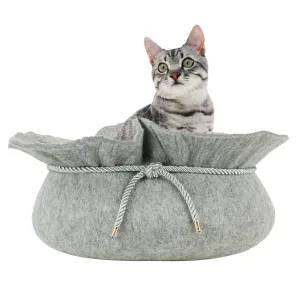 Stylish Felt Cat Bed
