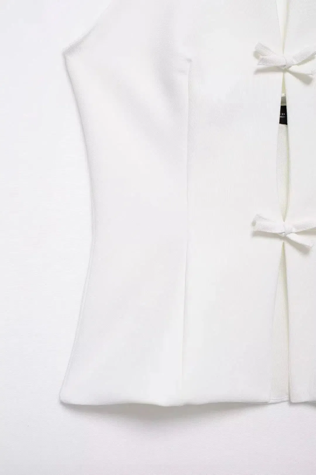 Stylish Sleeveless Bowknot Top Skirt Set
