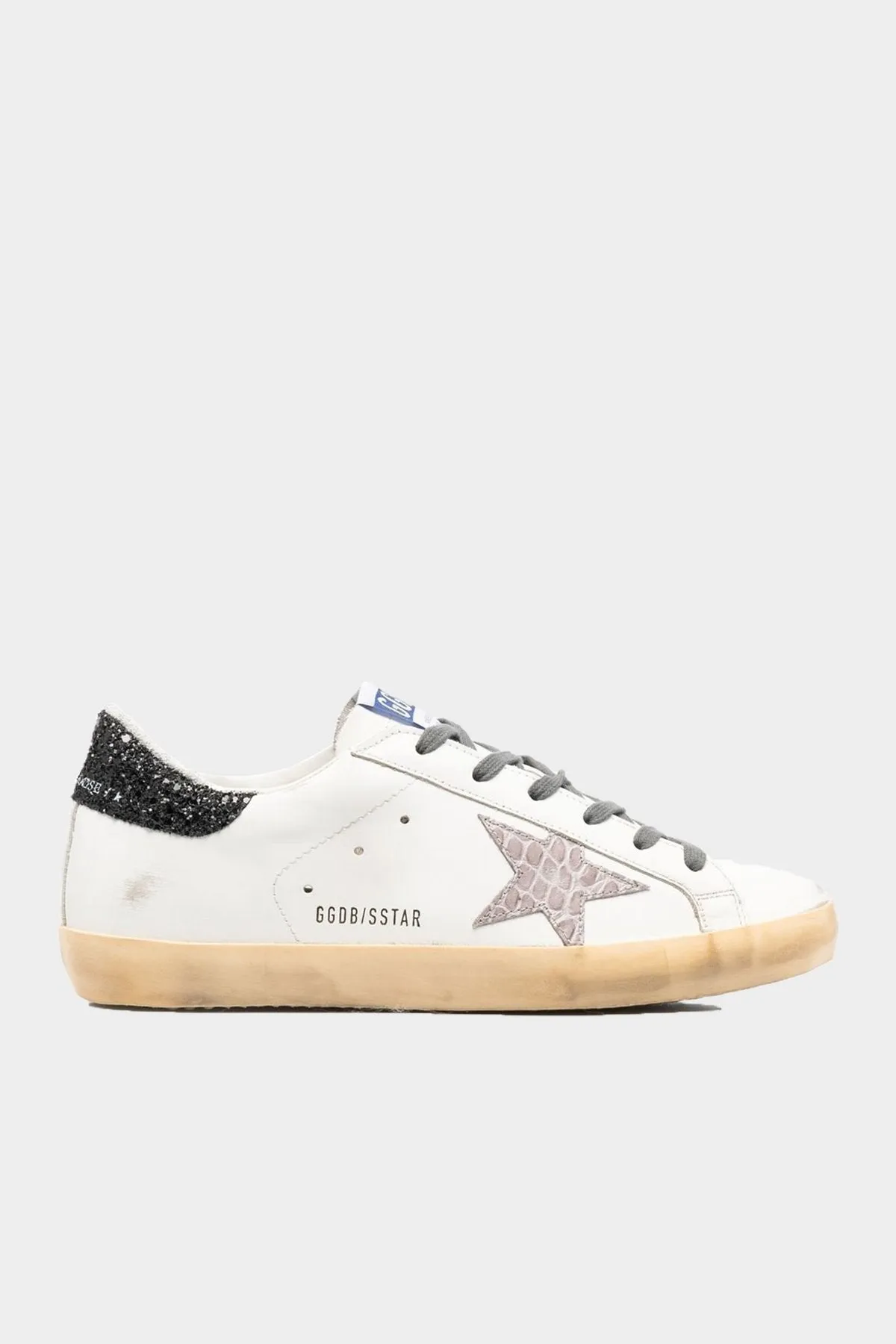 Super-Star Cocco Printed Star White Leather Sneaker