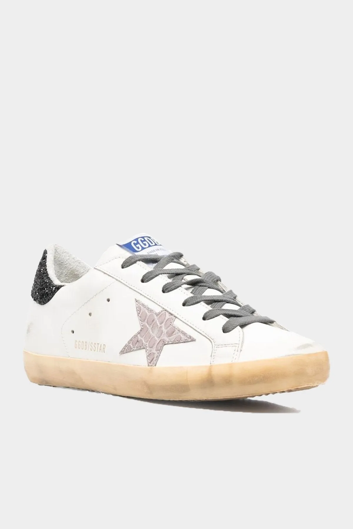 Super-Star Cocco Printed Star White Leather Sneaker