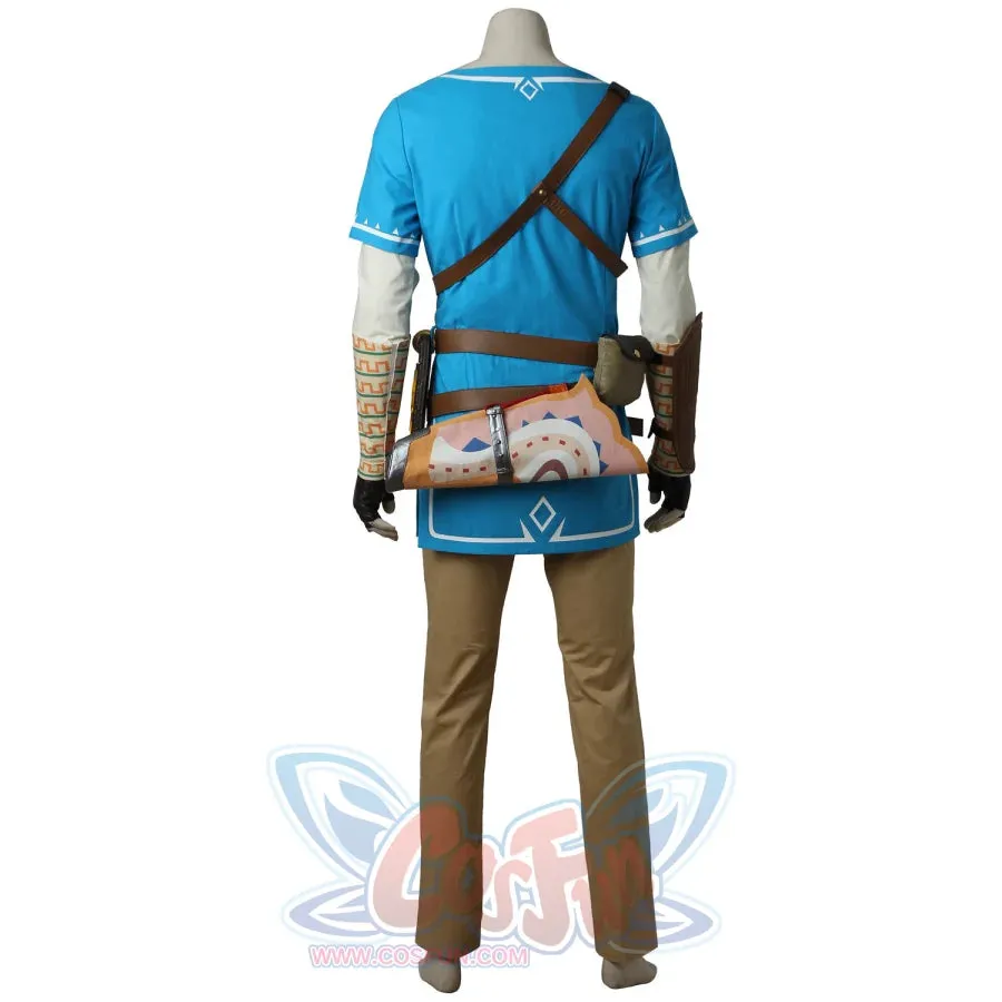 The Legend of Zelda: Breath of the Wild Link Champion's Tunic Cosplay Costumes Upgraded Version C08021S