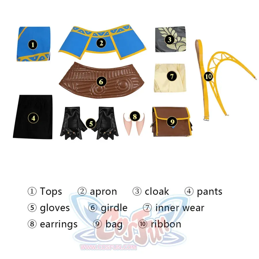 The Legend of Zelda: Tears of the Kingdom "Princess" Zelda Cosplay Costume C08168