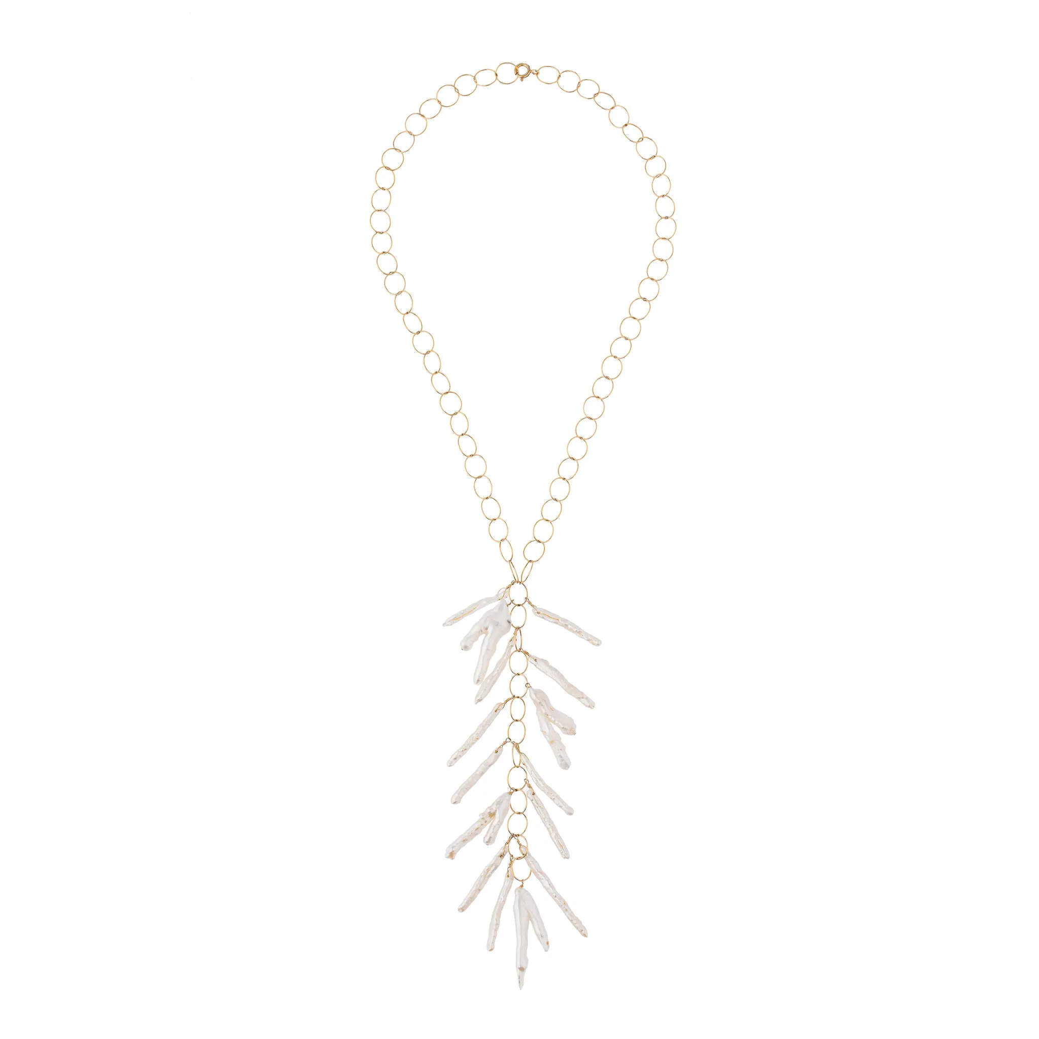 The Sea Pearl Tassle Necklace