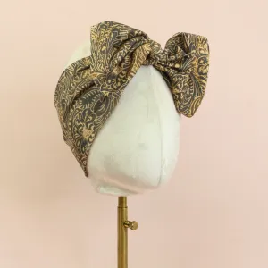 Tooled Leather Top Knot Headband