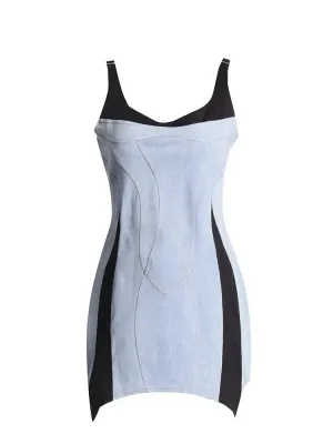 TWOTWINSTYLE Hit Color Slimming Sexy Dress