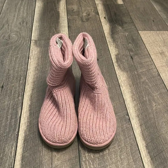 UGG Australia Crochet Knit Boots Orchid Pink