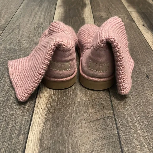 UGG Australia Crochet Knit Boots Orchid Pink