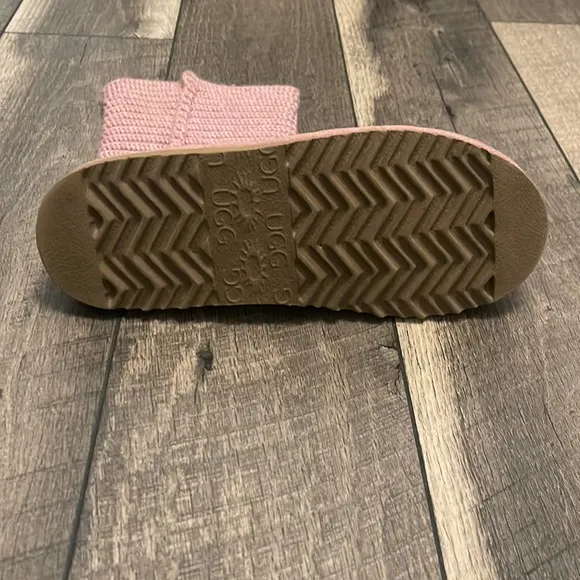 UGG Australia Crochet Knit Boots Orchid Pink