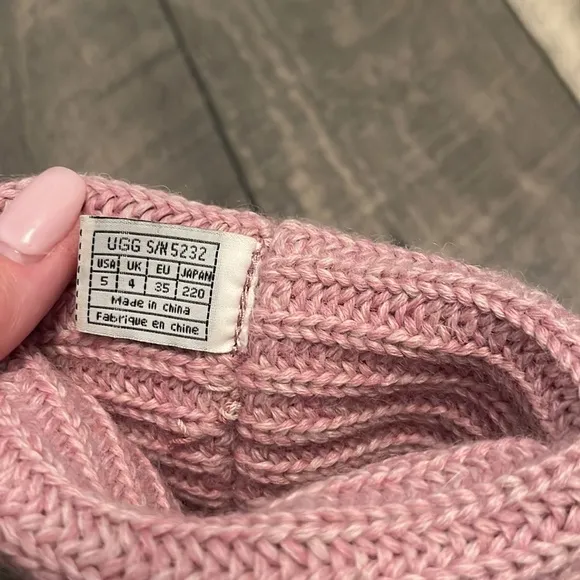 UGG Australia Crochet Knit Boots Orchid Pink