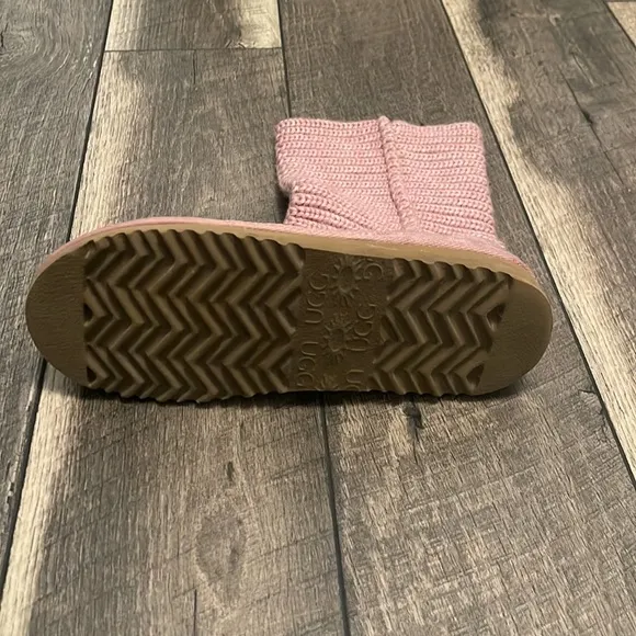 UGG Australia Crochet Knit Boots Orchid Pink