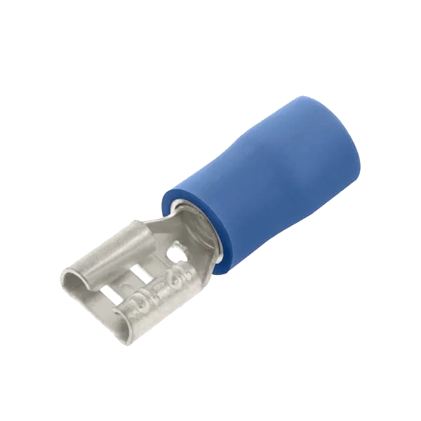 Unicrimp QBPO85F Blue Female Push On 8.5mm (100 Pack)