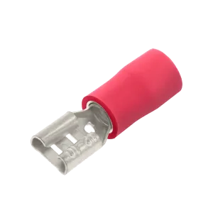 Unicrimp QRPO28F8 100 Red Female Pushon  2.8mm & .8mm Tab (100 Pack)
