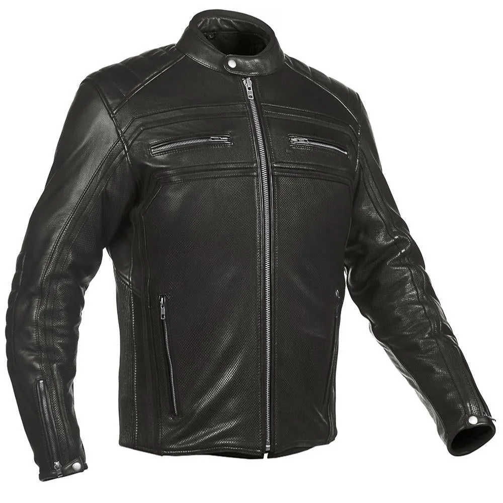 Vanguard Luxe Coffee Brown Motorcycle Leather Jacket