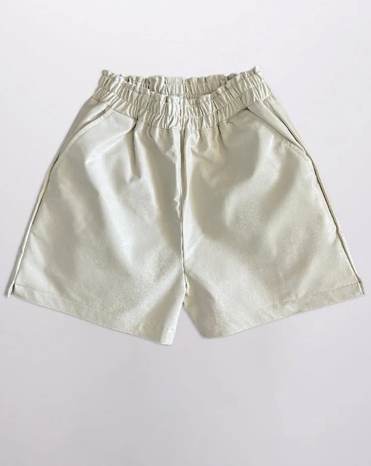 Vegan Leather Shorts