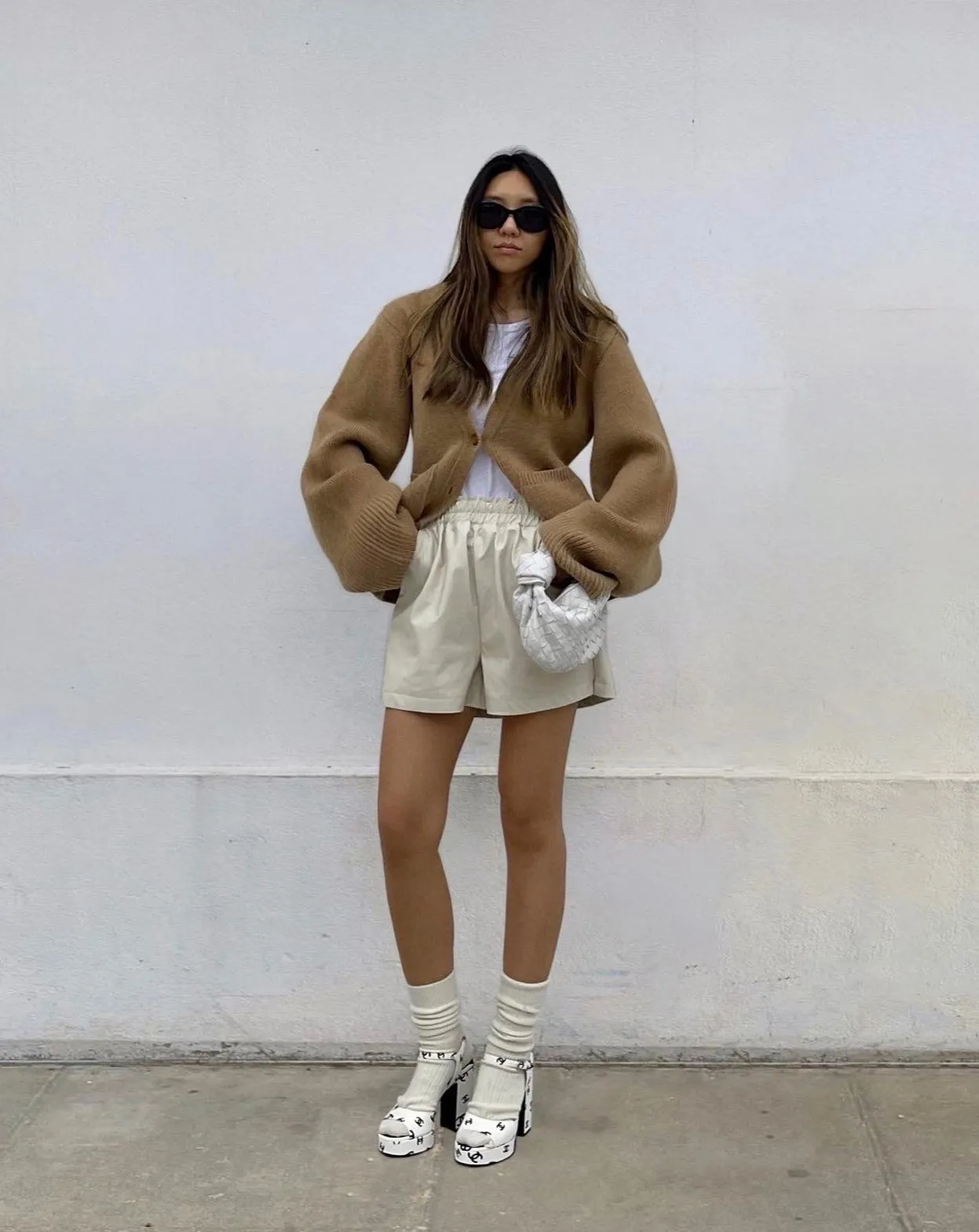 Vegan Leather Shorts