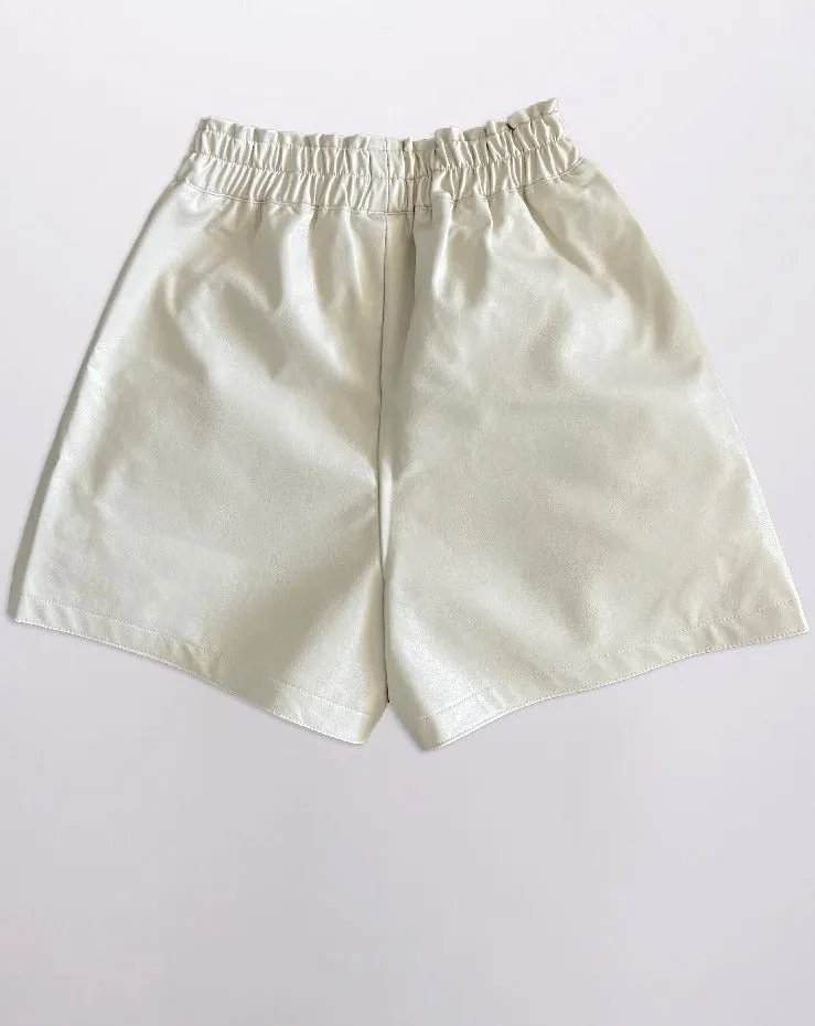 Vegan Leather Shorts