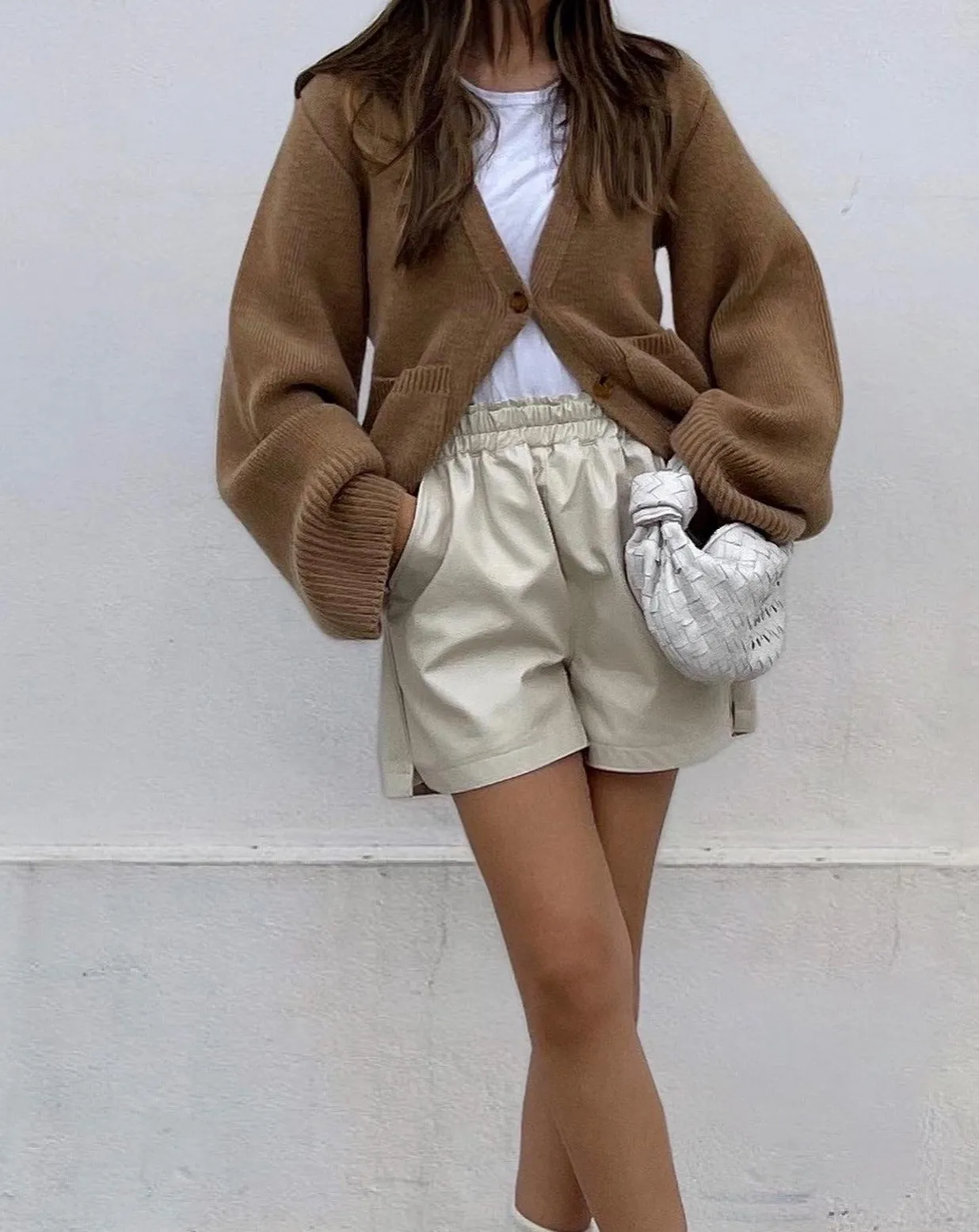 Vegan Leather Shorts