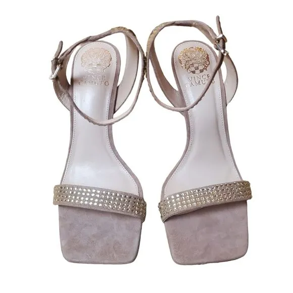 Vince Camuto Saprenda Rhinestone Heels Size 8