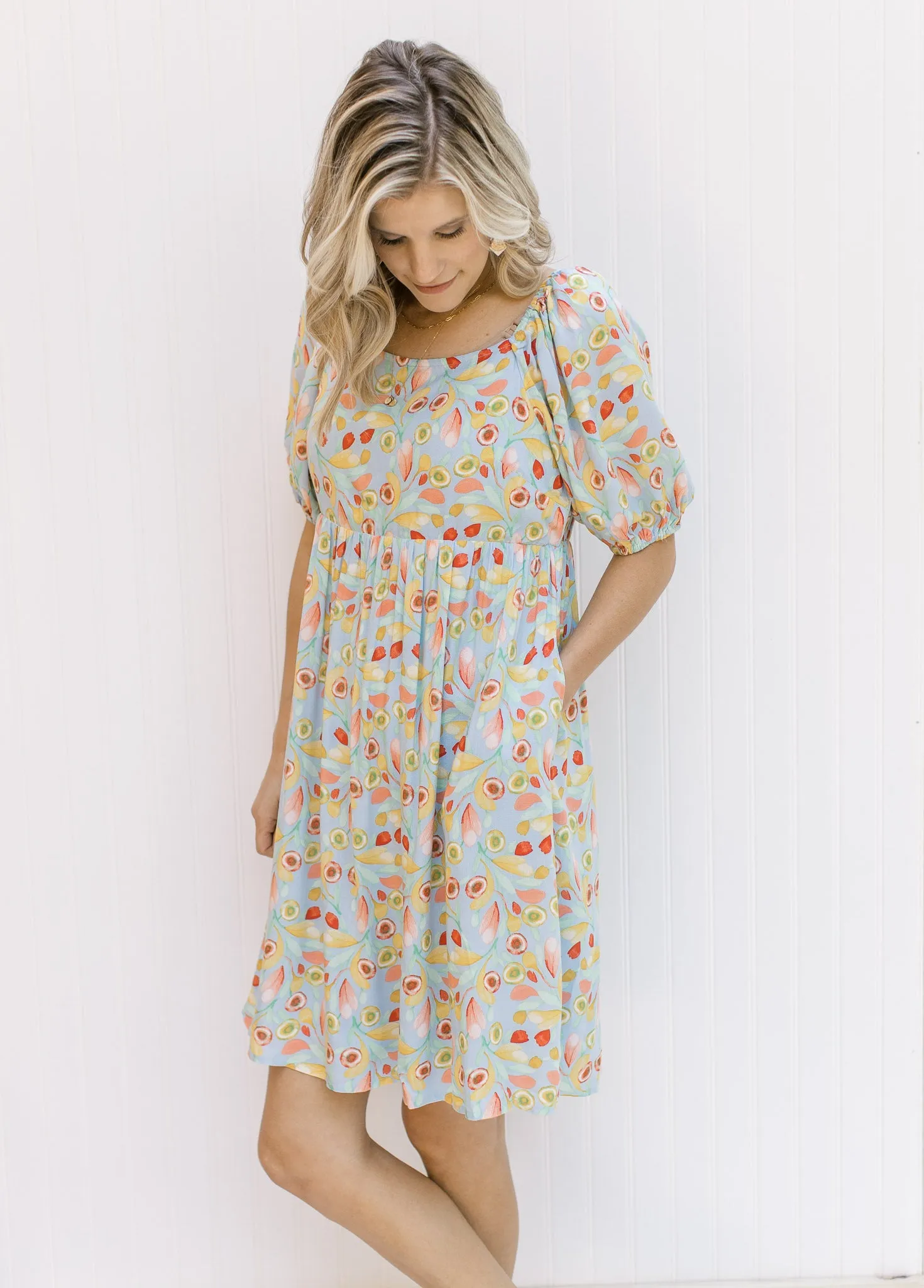 X Sweet Memories Blue Floral Dress